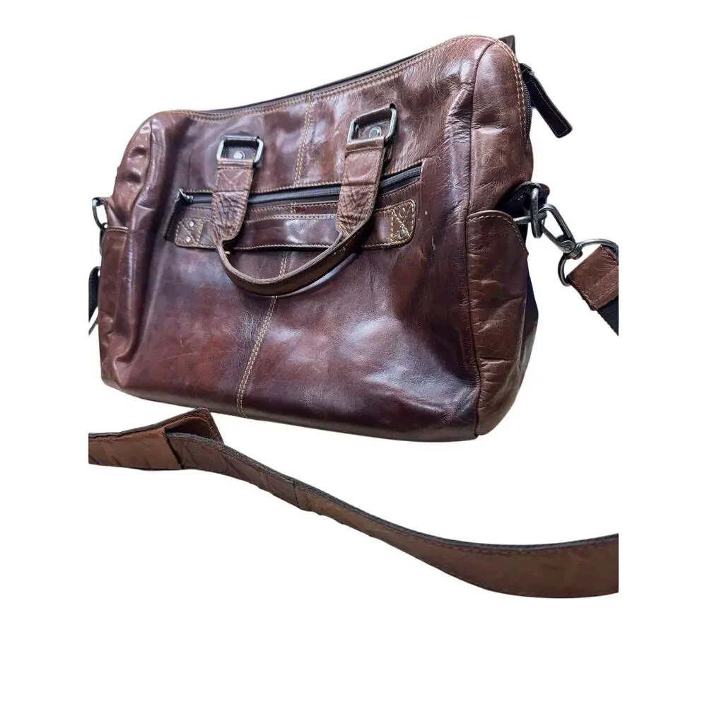 Vintage Jack George's leather messenger bag